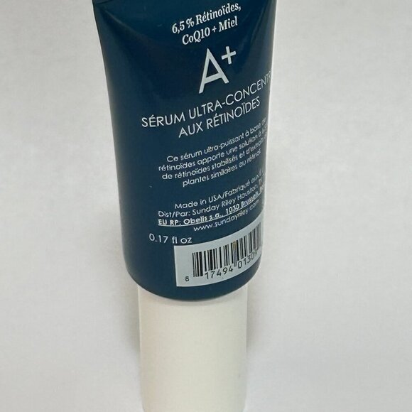 4 Sunday Riley A+ High-Dose Retinoid Serum 6.5% Retinoid .17oz Tubes NEW - Picture 2 of 2